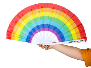 Rainbow fan