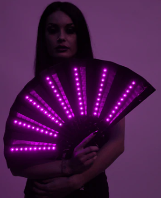 Light-up rave fan
